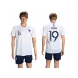France #19 Sidibe Away Soccer Country Jersey