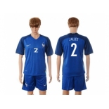 France #2 Jallet Blue Soccer Country Jersey
