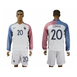 France #20 Coman Away Long Sleeves Soccer Country Jersey
