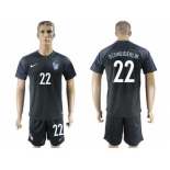 France #22 Schneiderlin Away Soccer Country Jersey