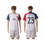 France #23 Costil Away Soccer Country Jersey1