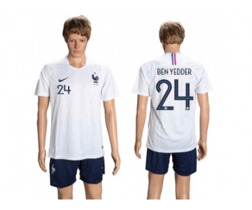 France #24 Ben Yedder Away Soccer Country Jersey