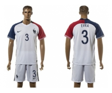 France #3 Evra Away Soccer Country Jersey1