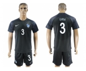 France #3 Evra Away Soccer Country Jersey