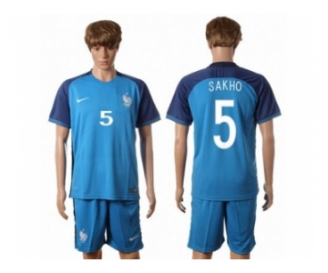 France #5 Sakho Home Soccer Country Jersey