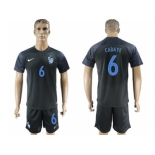 France #6 Cabaye Away Soccer Country Jersey