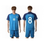 France #8 Payet Home Soccer Country Jersey