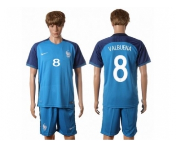 France #8 Valbuena Home Soccer Country Jersey