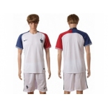 France Blank Away Soccer Country Jersey2
