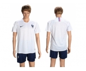 France Blank Away Soccer Country Jersey