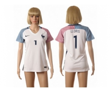 Women France #1 LLORIS Away Soccer Country Jersey