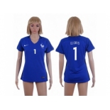 Women France #1 LLORIS Home Soccer Country Jersey1