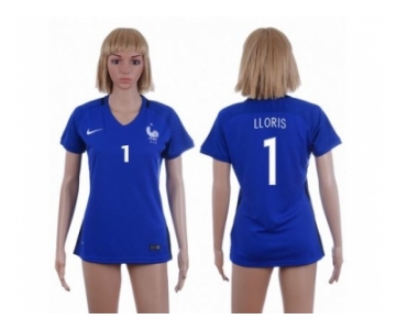 Women France #1 LLORIS Home Soccer Country Jersey1