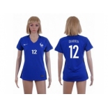 Women France #12 Diarra Home Soccer Country Jersey1