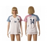Women France #14 Matuidi Away Away Soccer Country Jersey