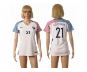 Women France #21 Koscielny Away Away Soccer Country Jersey
