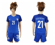 Women France #21 Koscielny Home Soccer Country Jersey