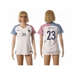 Women France #23 Costil Away Away Soccer Country Jersey