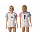 Women France #8 Benarfa Away Away Soccer Country Jersey