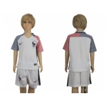 France Blank Away Kid Soccer Country Jersey