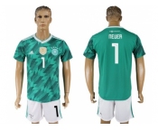 Germany #1 Neuer Away Soccer Country Jersey