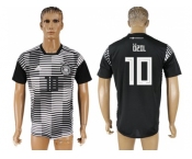 Germany #10 Ozil Black Soccer Country Jersey
