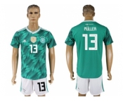 Germany #13 Muller Away Soccer Country Jersey