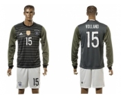 Germany #15 Volland Away Long Sleeves Soccer Country Jersey