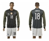 Germany #18 Ginter Away Long Sleeves Soccer Country Jersey