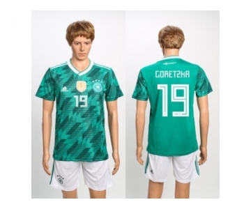 Germany #19 Goretzka Away Soccer Country Jersey