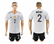 Germany #2 Mustafi White Home Soccer Country Jersey
