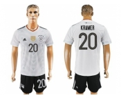 Germany #20 Kramer White Home Soccer Country Jersey