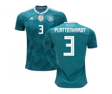 Germany #3 Plattenhardt Away Soccer Country Jersey
