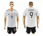 Germany #9 Schurrle White Home Soccer Country Jersey