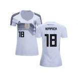 Women Germany #18 Kimmich White Home Soccer Country Jersey