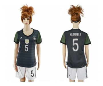 Women's Germany #5 Hummels Away Soccer Country Jersey