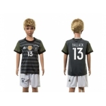 Germany #13 Ballack Away Kid Soccer Country Jersey