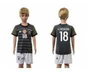 Germany #18 Klinsmann Away Kid Soccer Country Jersey