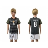 Germany #8 Draxler Away Kid Soccer Country Jersey