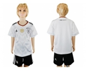 Germany Blank White Home Kid Soccer Country Jersey