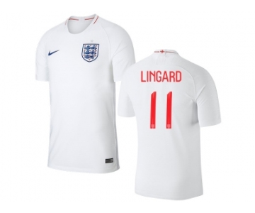 England #11 Lingard Home Thai Version Soccer Country Jersey