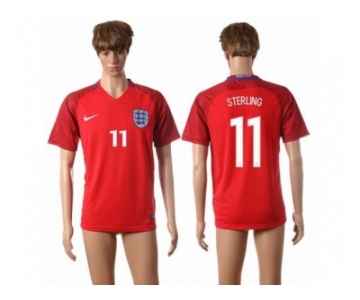 England #11 Sterling Away Soccer Country Jersey