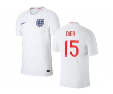 England #15 Dier Home Thai Version Soccer Country Jersey