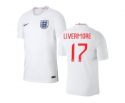 England #17 Livermore Home Thai Version Soccer Country Jersey