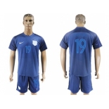 England #19 Sterling Away Soccer Country Jersey