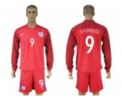 England #9 Sturridge Away Long Sleeves Soccer Country Jersey