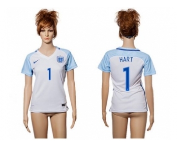 Women England #1 Hart Home Soccer Country Jersey