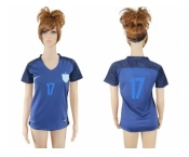 Women England #17 Henderson Away Soccer Country Jersey