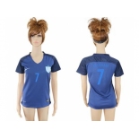 Women England #7 Beckham Away Soccer Country Jersey