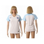 Women England Blank Home Soccer Country Jersey